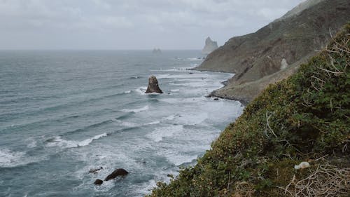 Бесплатное стоковое фото с гора, грохот волн, живописный