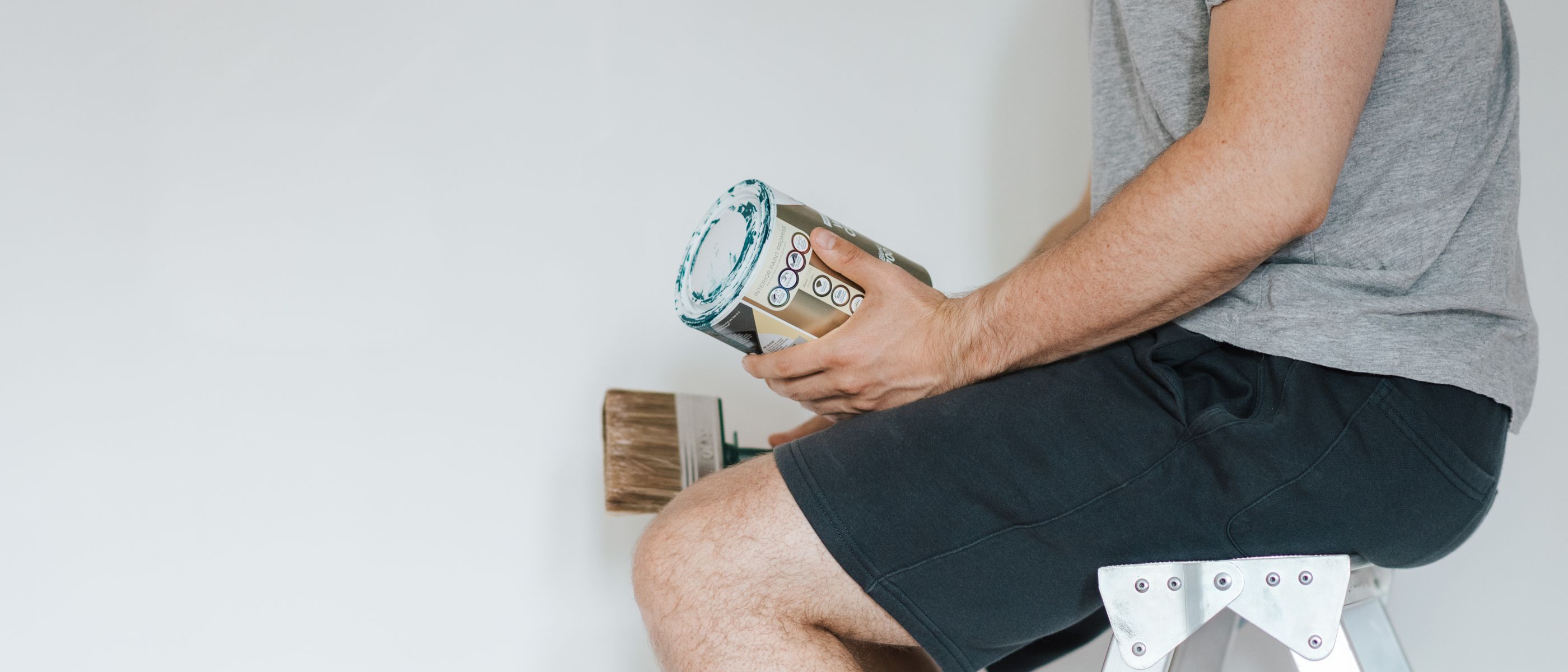 Painters and Decorators in Bromley-by-Bow — dust sheets down and the room fully protected