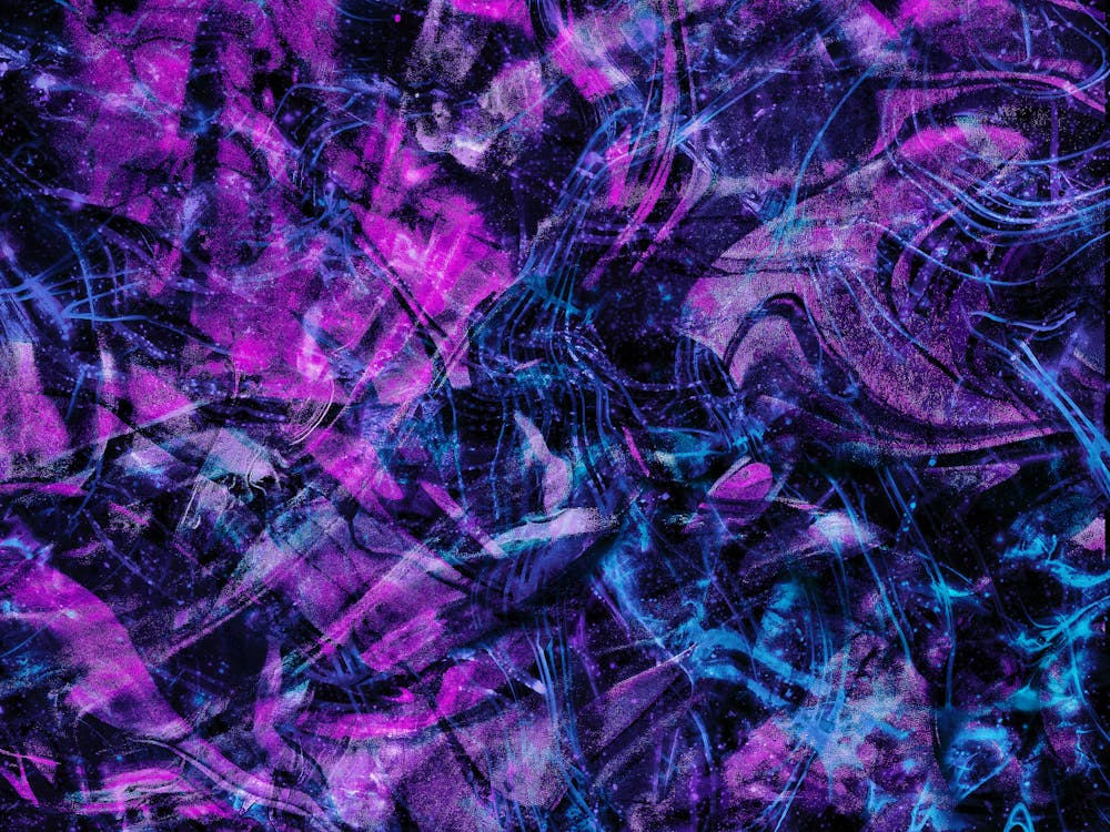 Purple and Pink Abstract Painting