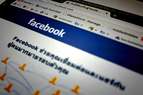 Free Facebook Application Screengrab Stock Photo