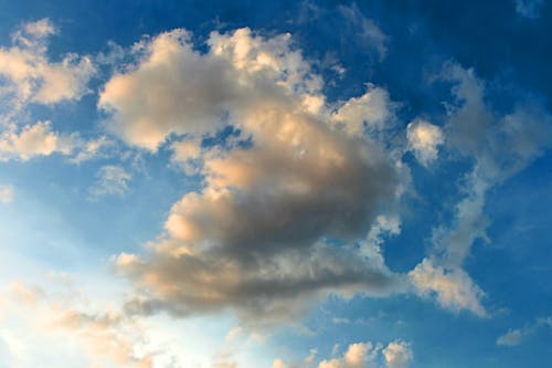 White Clouds Under Blue Sky