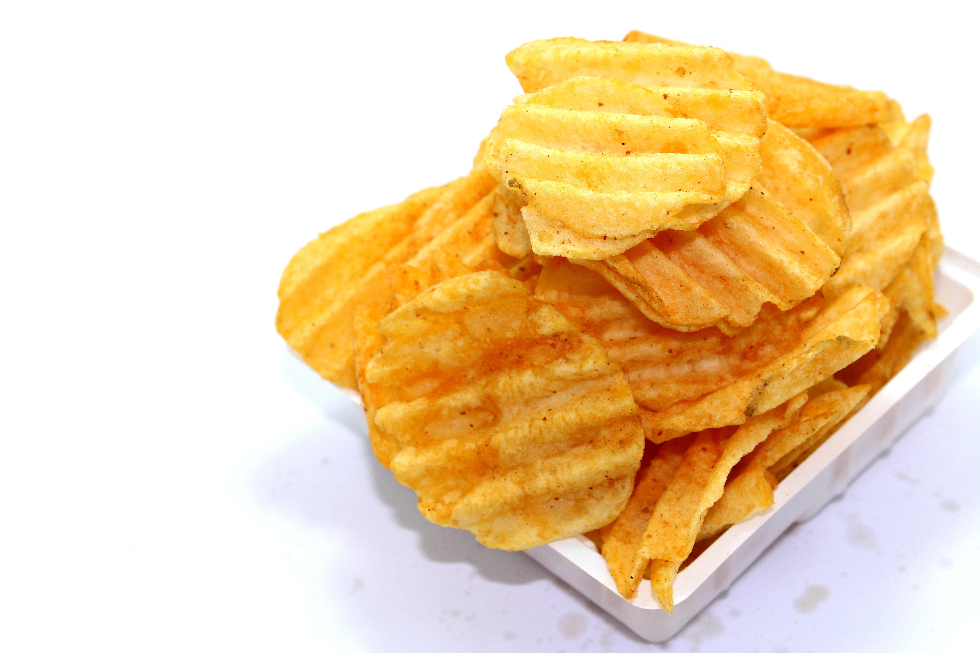 Photo gratuite de aliments, assiette, chips