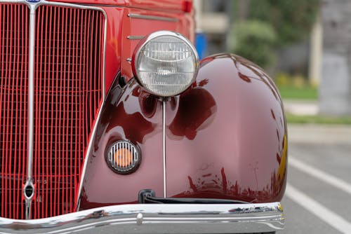 Bezpłatne Darmowe zdjęcie z galerii z czerwony samochód, klasyczny, lśniący Zdjęcie z galerii