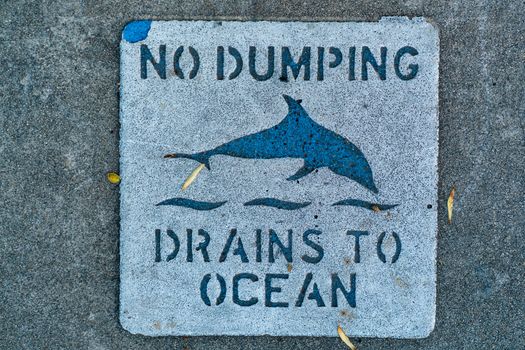 A Concrete Text Signage