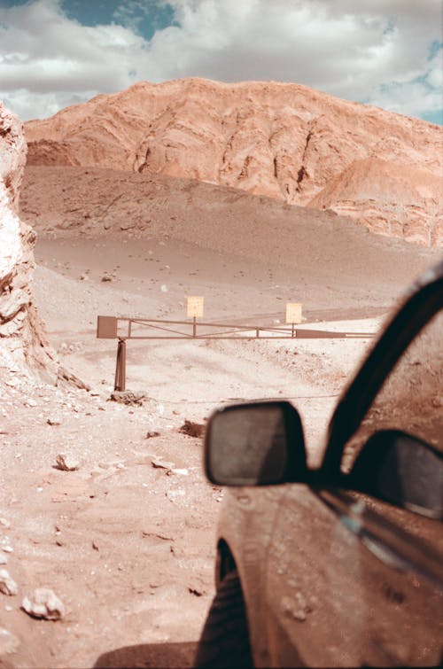 A Car Parked on the Desert
