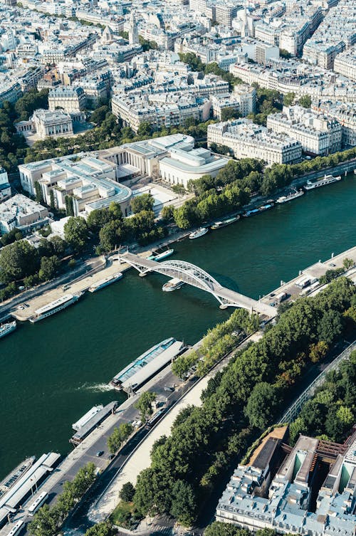 Aerial View of Palais de Tokyo in Paris