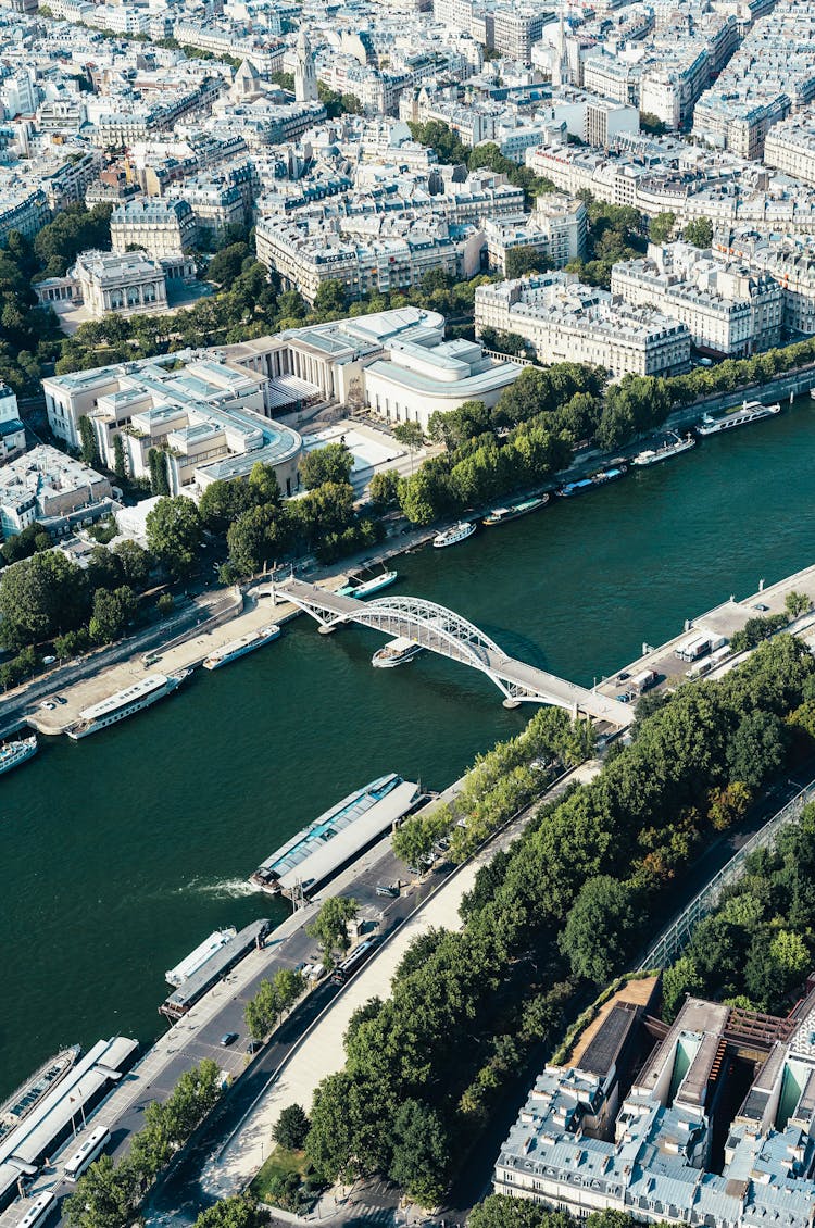 Aerial View Of Palais De Tokyo In Paris