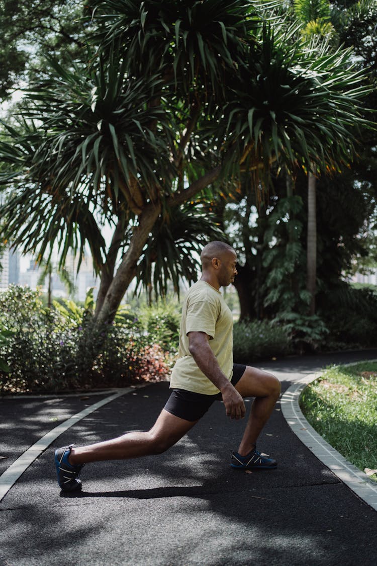 

A Man Doing Lunges