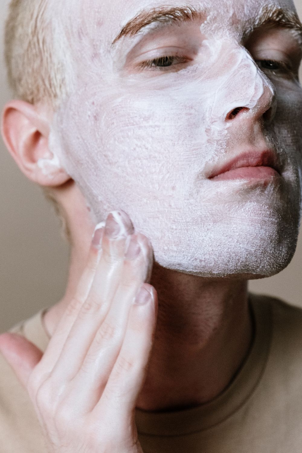 Man With White Powder on Face · Free Stock Photo