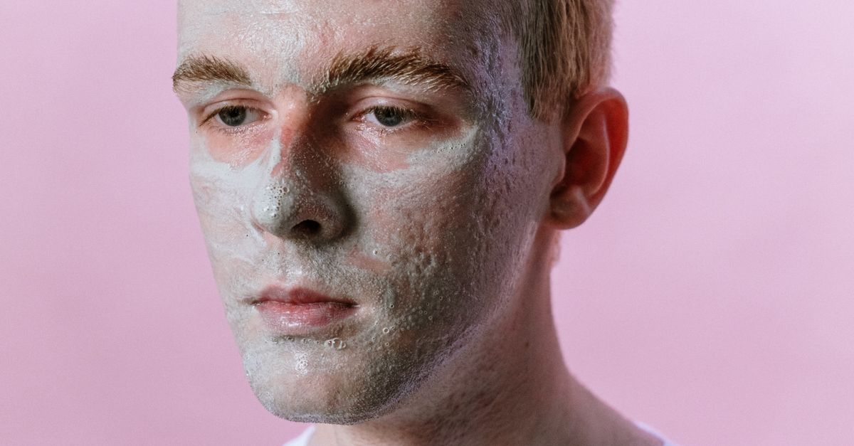 man skincare exfoliating