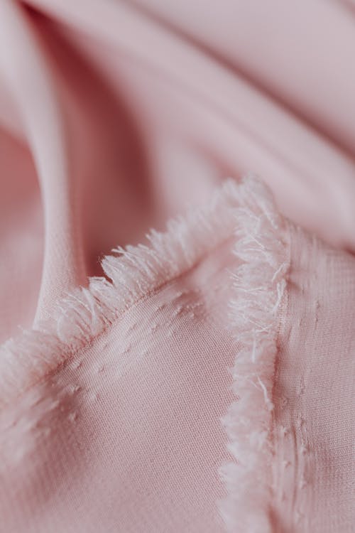 Free Edge of a Pink Fabric Stock Photo