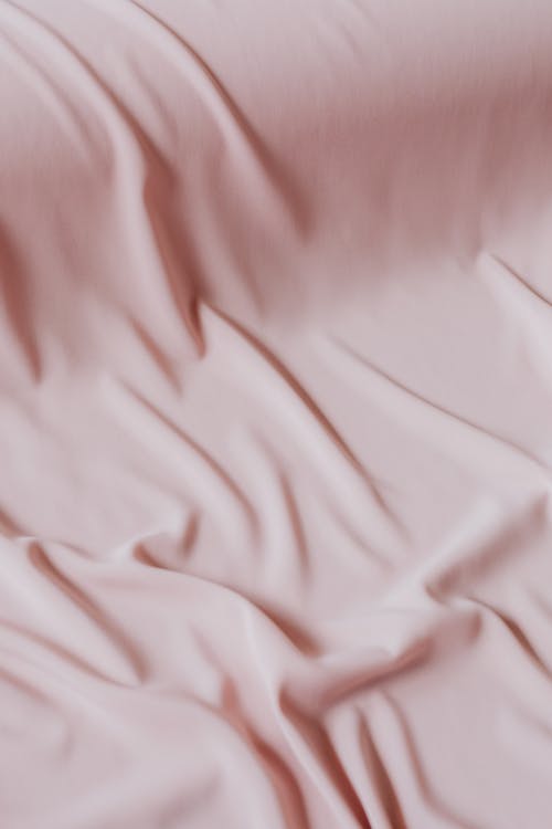 Pink Textile With Creases