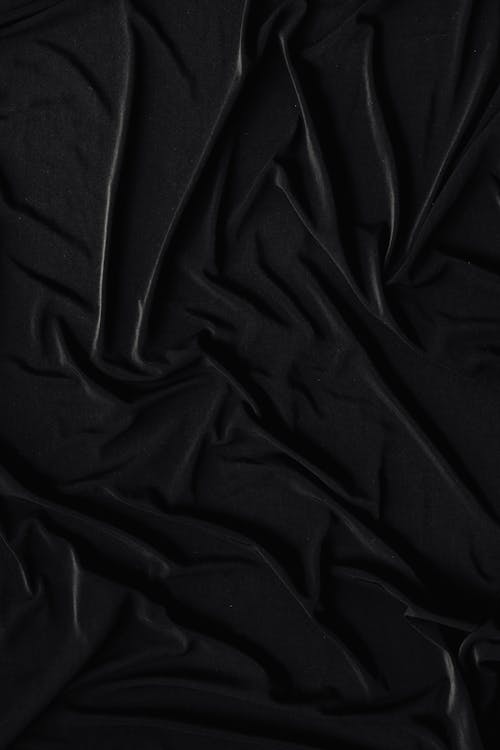 Black Textile With Creases
