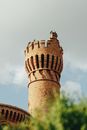 Stone tower of medieval palace