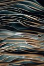 White and Blue Abstract Painting