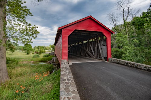 Free stock photo of covered bridge, maryland