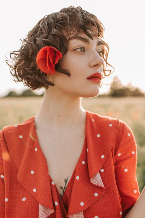 Close Up Photo of a Woman