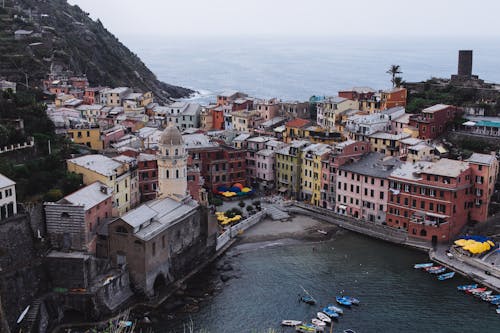 Coastal Town on Cinque Terre in Italy