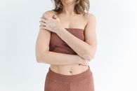 Woman in Brown Tube Top and Brown Skirt