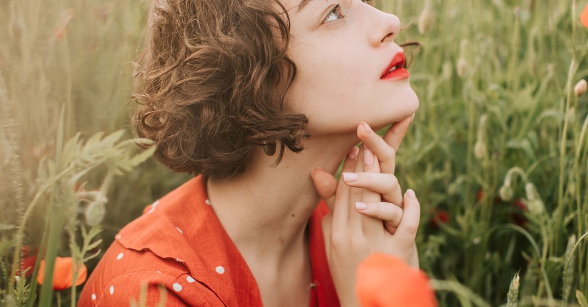 Woman In Flowers A Woman in a Flower Field · Free Stock Photo