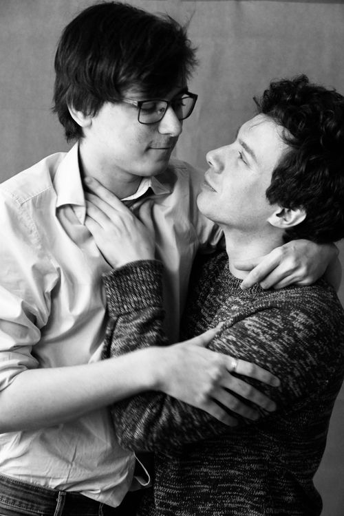 Free Intimate black and white portrait of a loving couple embracing. Stock Photo