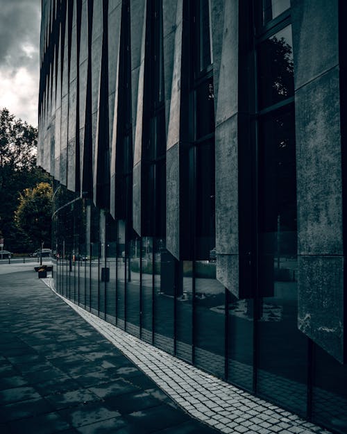 Glass Walls of a Building