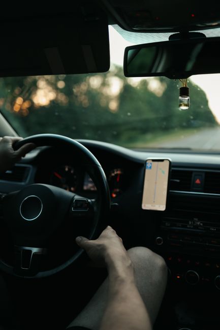 car driver assistance dashboard highway