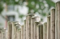Brown Wooden Fence in Front