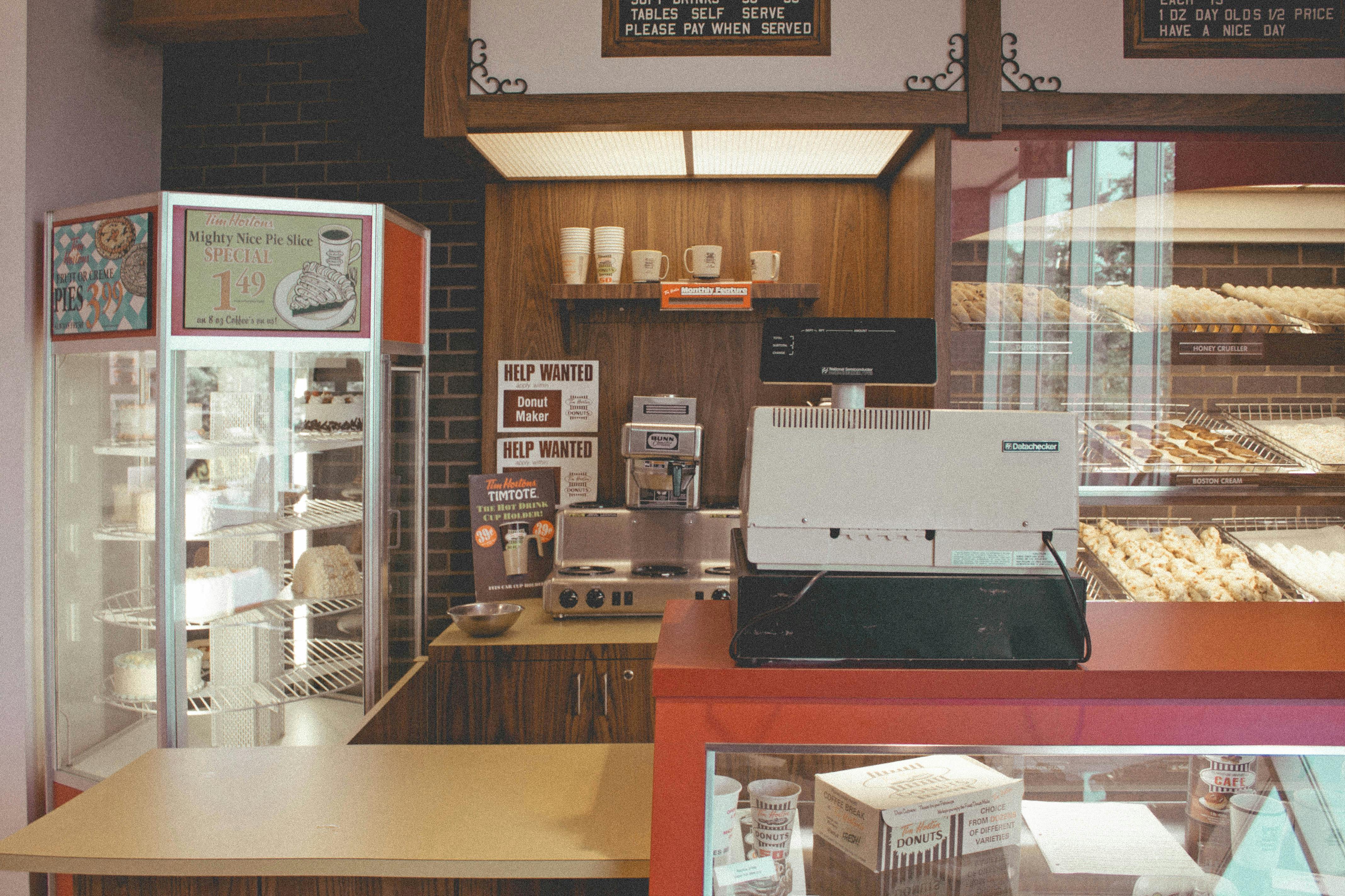 baked goods and pastries in a bakery