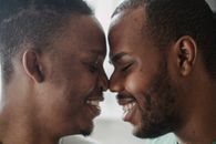 Close Up of Couple Smiling 