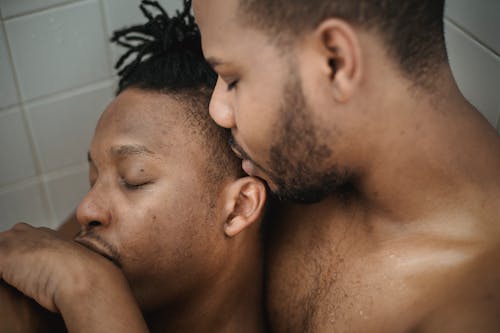 Free Close Up of Two Men Being Affectionate Stock Photo