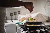 Person Cooking on Black Frying Pan