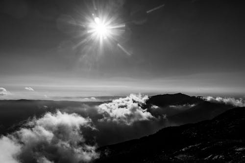 Free stock photo of blanco y negro, cataluna, cima de montaña