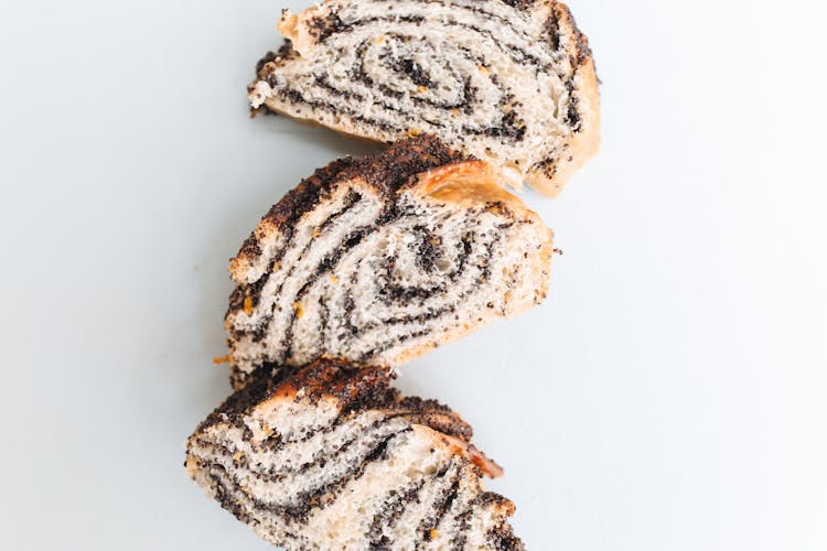 Slices Of Cinnamon Swirl Bread In Close-up