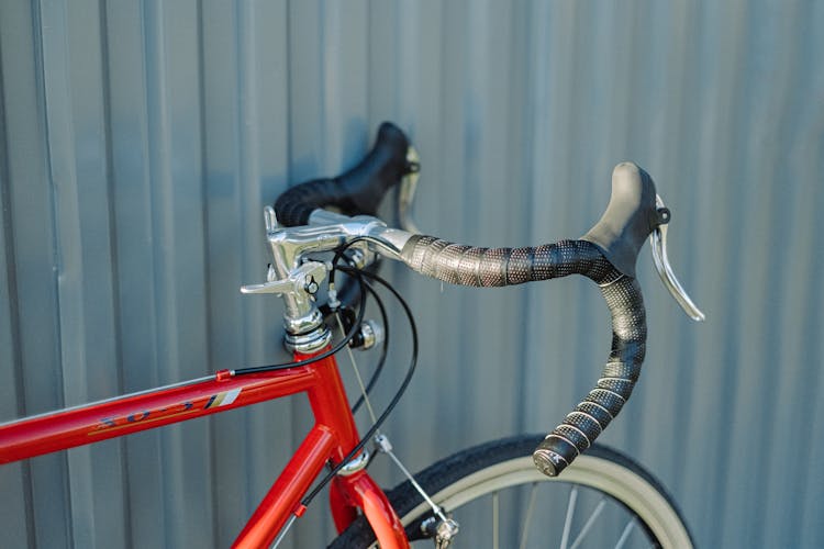  Bicycle On Metal Wall Panel