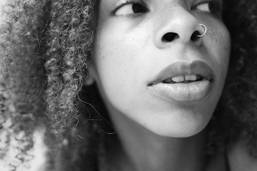 A Woman with a Nose Piercing