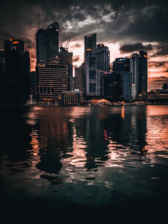 Buildings near a Body of Water