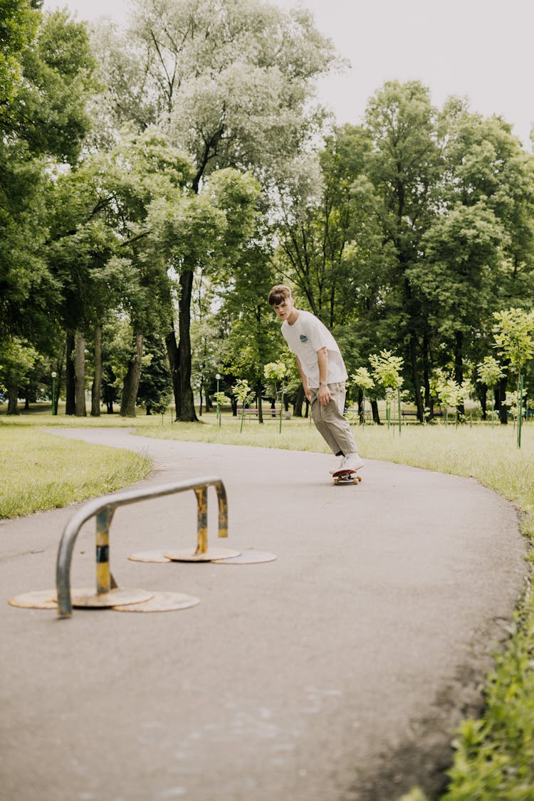 Man Riding Skateboard