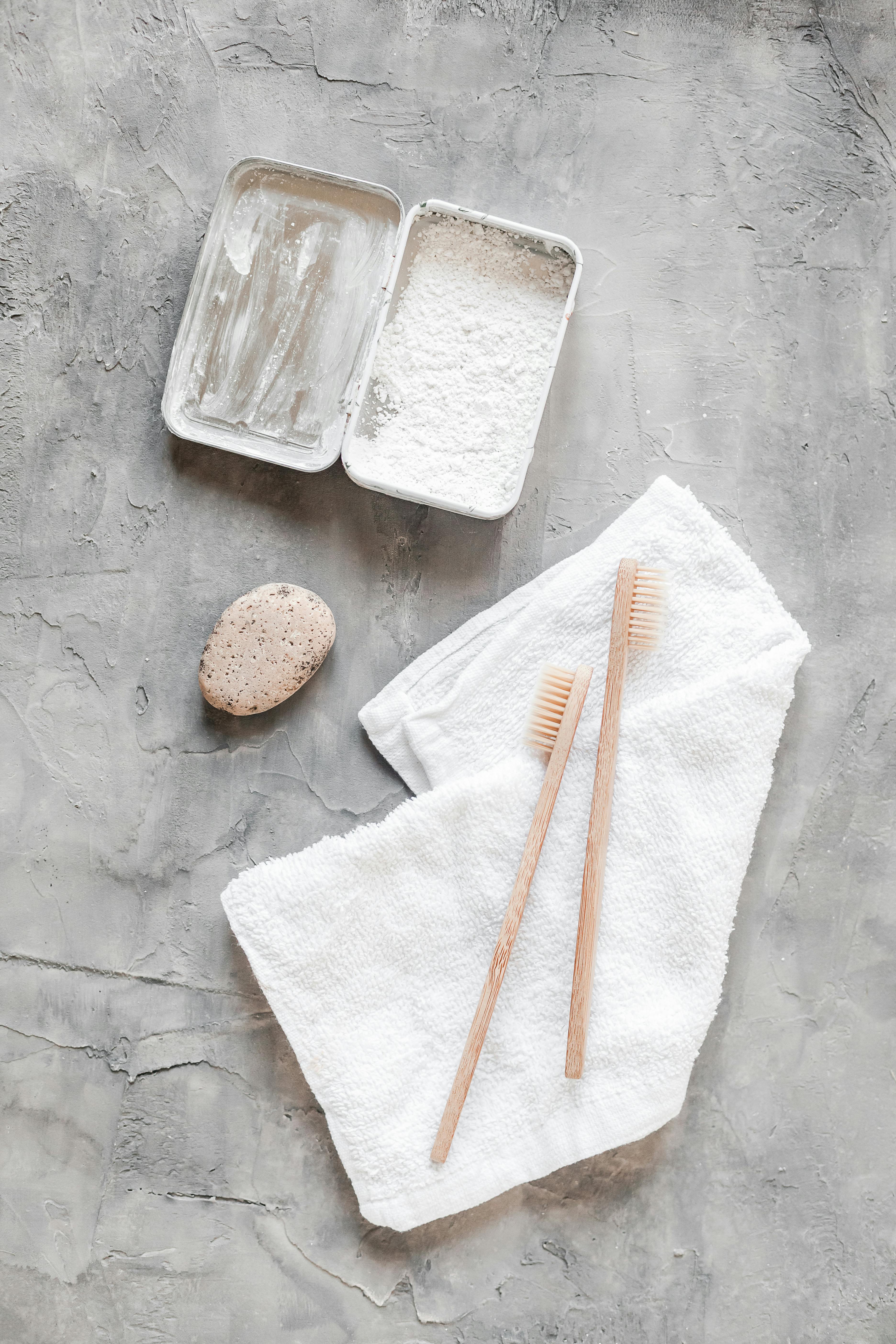 Eco friendly hygienic products on table