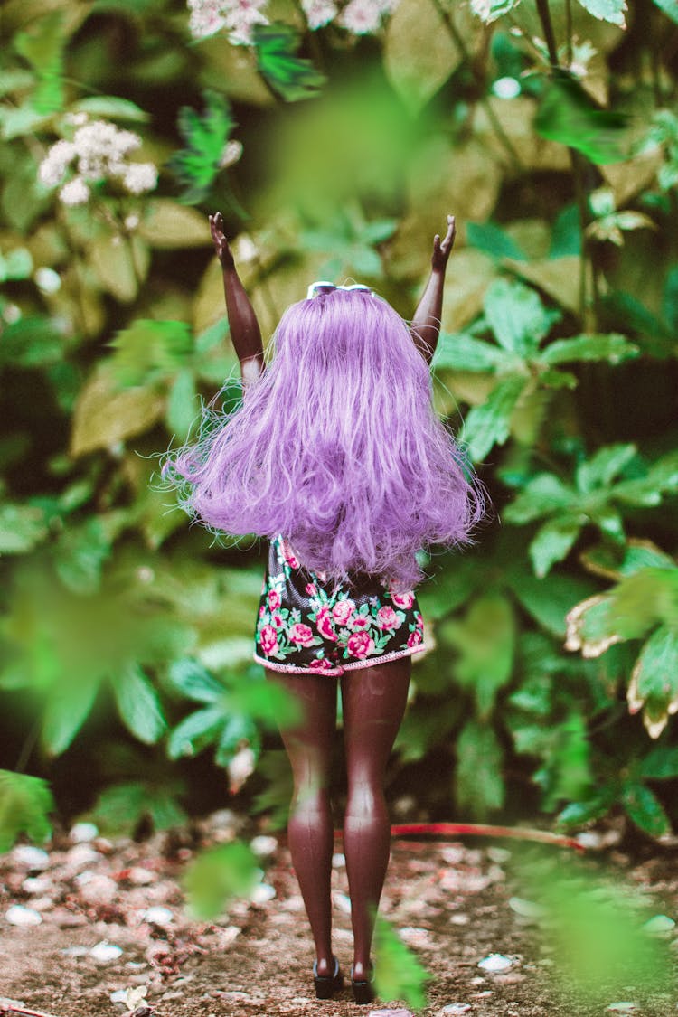 Doll With Purple Hair