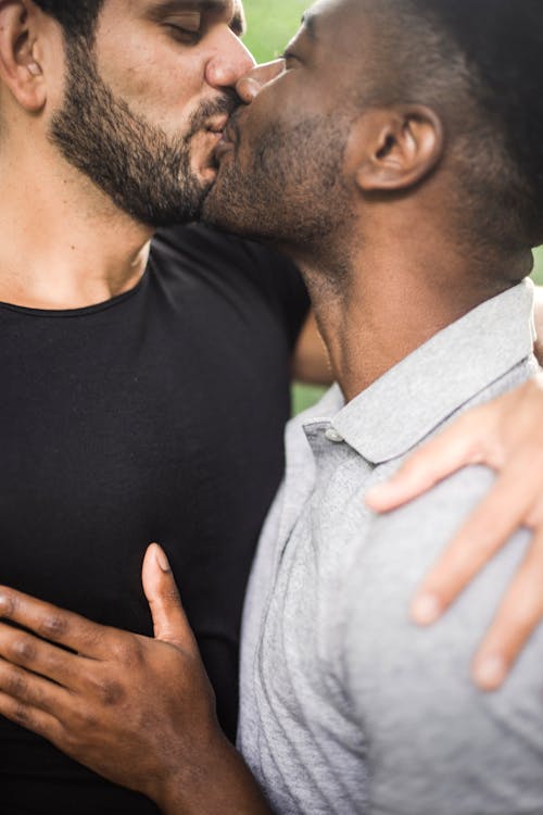 Two Men Kissing