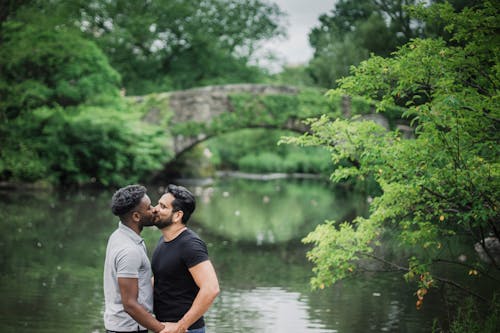 Two Men Kissing