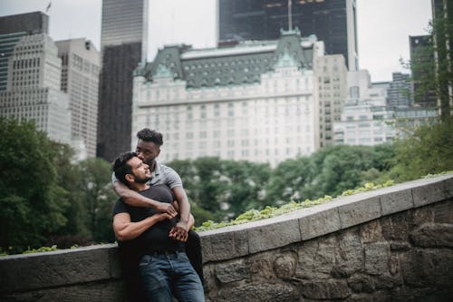 A Couple Kissing Together