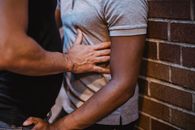 Man in Gray Crew Neck T-shirt