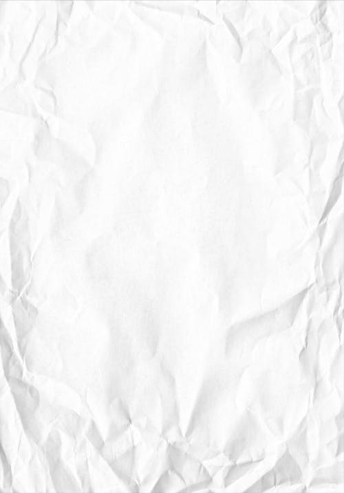 Photo of a Wrinkled White Paper