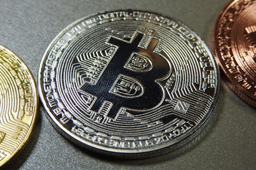 Ingyenes stockfotó Bitcoin, értékes fémek, ezüst témában