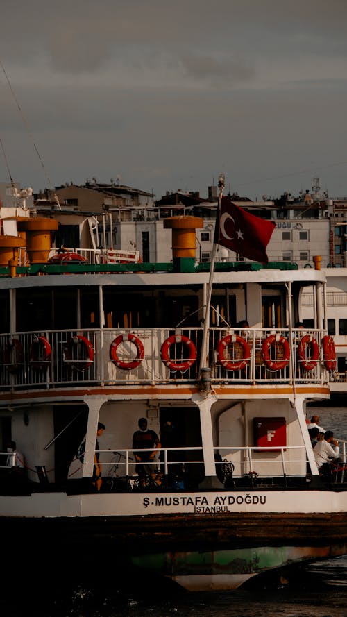 A Ferry Boat Docked on the Port