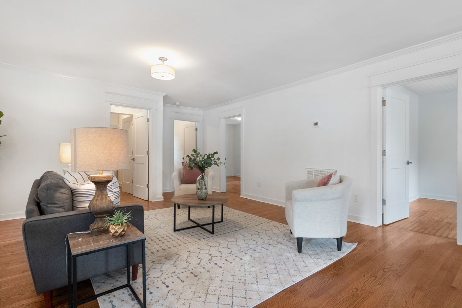 Staged residential interior