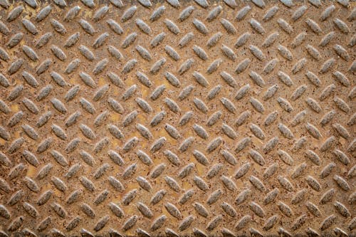 Rusty Metal Sheet With Pattern