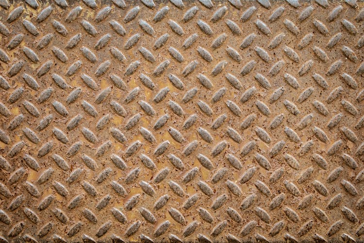 Rusty Metal Sheet With Pattern